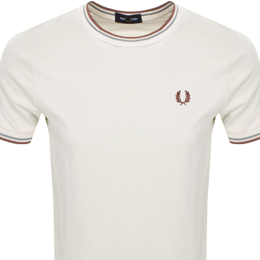 トップス FRED PERRY TWIN TIPPED T-SHIRT white